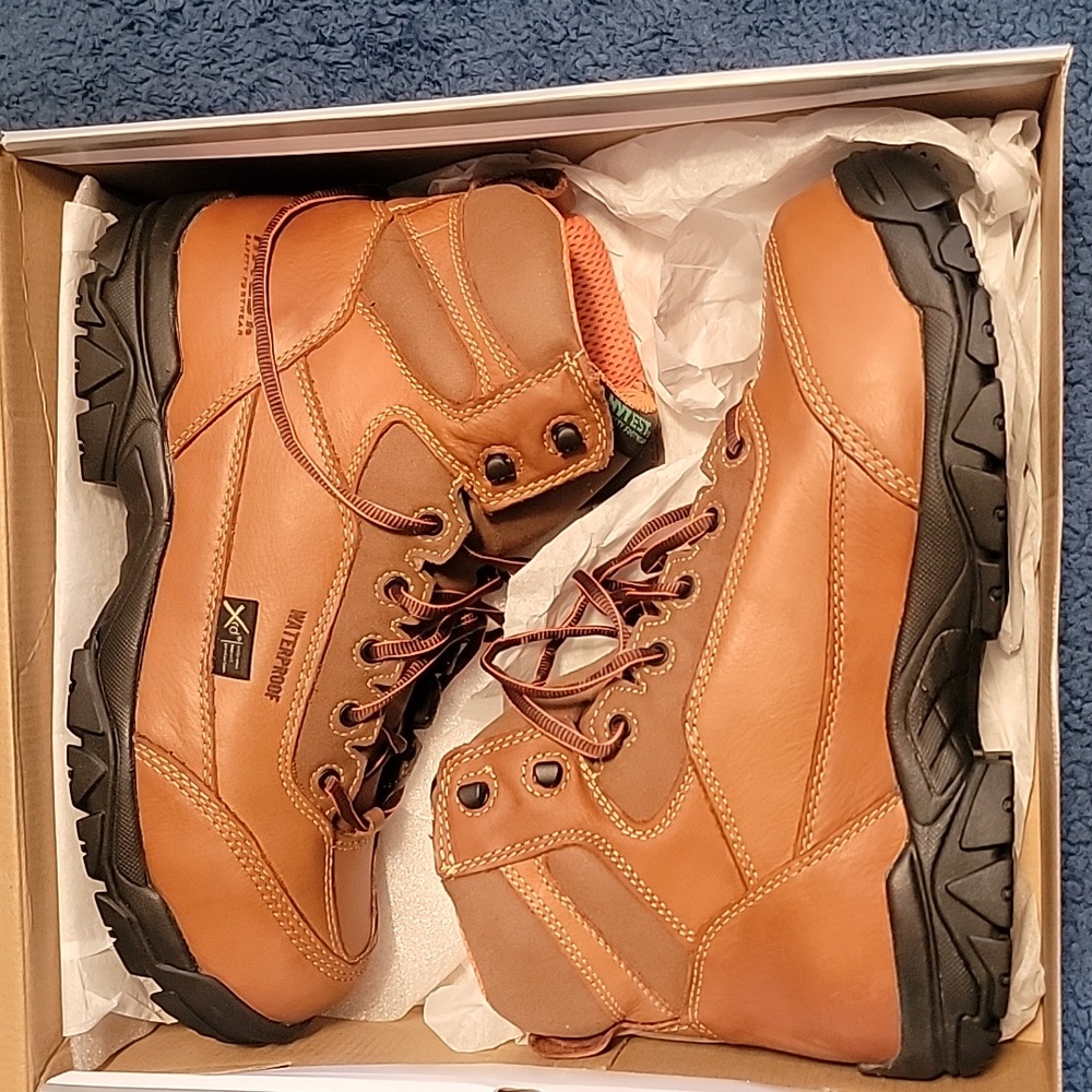 HYTEST APEX WATERPROOF METATARSAL GUARD COMPOSITE TOE 6" WORK BOOT size 13 W